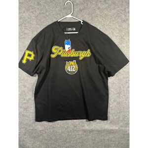 Pro Standard MLB Pittsburgh‎ Pirates T-Shirt Men's 2XL Black Baseball